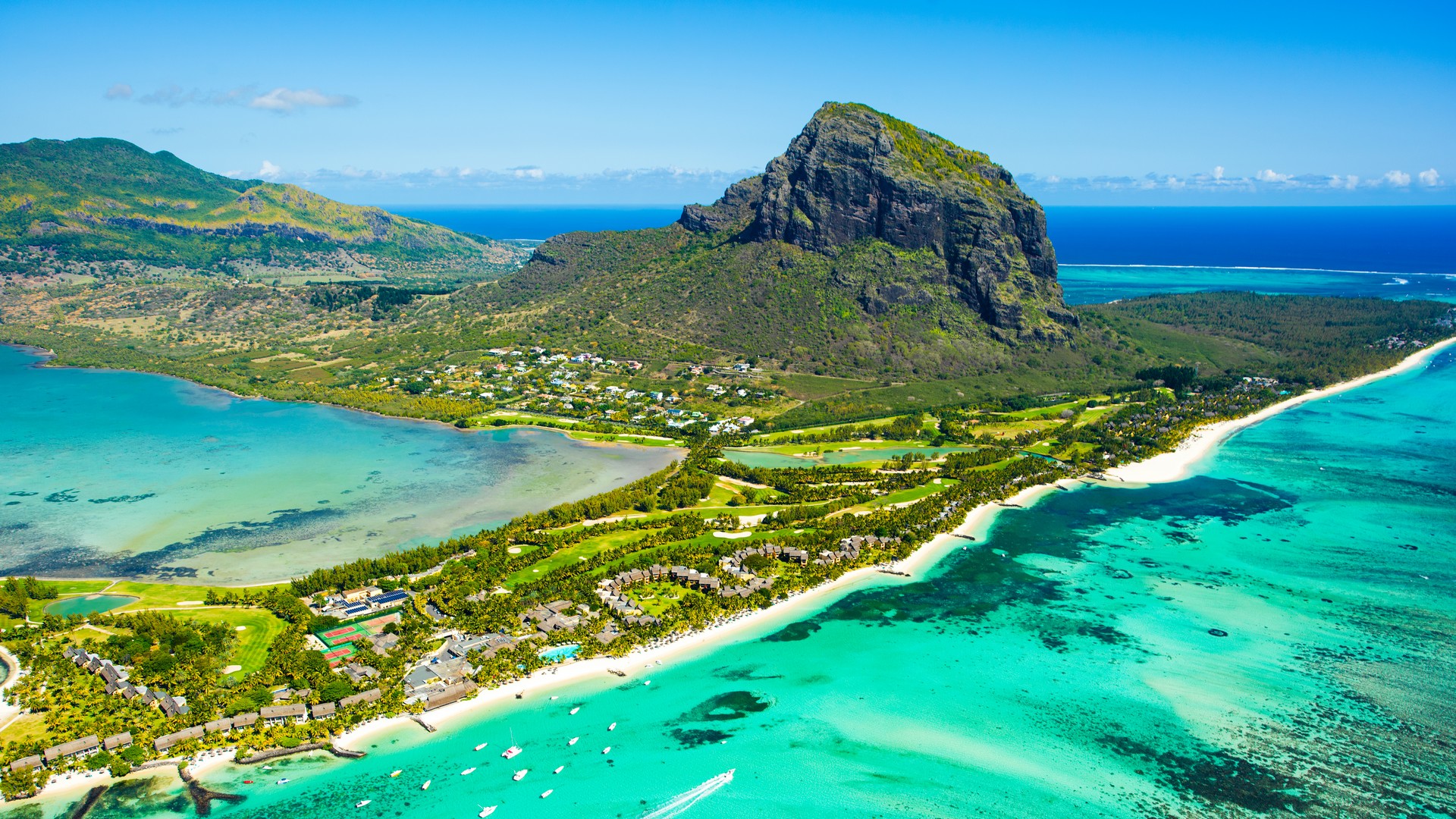 Vista aerea de Mauricio